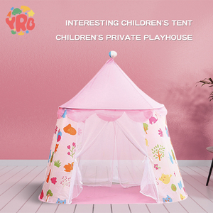 Princess Kid Play Tent House <span class=keywords><strong>Tela</strong></span> suave Actividad al aire libre Playhouse Portable Cartoon Toys Castle para niños - Product Image 5