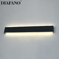 Appliques murales modernes pour intérieur, escalier, noir, blanc, or, 10W, 20W, 30W, 40W, LED créative, style nordique, décoratives