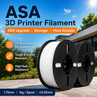 Filamen Printer 3D Newmars3dp ASA Grosir 1.75mm 1kg Akurasi Dimensi 0.02mm Tahan UV Tahan Cuaca untuk Pencetakan FDM Luar Ruangan