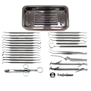 Juego de 30 Piezas de Bandejas para Amalgama Dental y Composite, Instrumentos Quirúrgicos Manuales de Acero Inoxidable, Certificación CE Clase I - Product Image 1