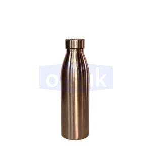 Botella de Agua Potable Ecológica y Sostenible de Cobre Liso con Tapa Hermética, Reutilizable y Portátil para el Uso Diario Moderno - Product Image 2