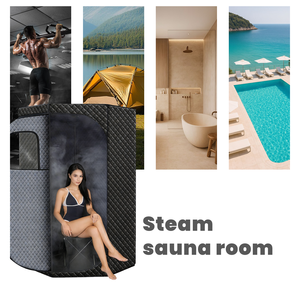ZT Home Spa <b>Portable</b> <b>Sauna</b> Tent Foldable Whole Body Steam Box with Steamer Modern Design <b>Portable</b> <b>Sauna</b> Box for Apartment Use - Product Image 3