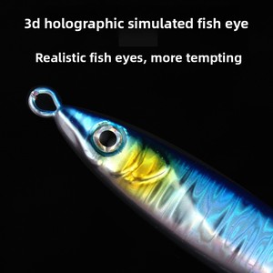 Esca Artificiale Dura in Metallo per <span class=keywords><strong>Pesca</strong></span> in Mare <span class=keywords><strong>da</strong></span> <span class=keywords><strong>Riva</strong></span> e <span class=keywords><strong>da</strong></span> Barca, 60/80/100 Grammi, Vibrante, Affondante, con Testa Piombata, Dedicata al Bass - Product Image 4