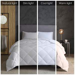 ผ้าปูเตียงนุ่มนุ่มนุ่มสองชั้นสำหรับโรงแรมผ้าไมโครไฟเบอร์นุ่มนุ่มนุ่มนุ่มนุ่มนุ่มสบายทางเลือกสำหรับโรงแรม - Product Image 5