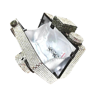 Bolso de Noche Vintage para Mujer con Cristales y Diamantes de Imitación, Cartera de Mano Elegante para Invitadas de Boda y Fiestas Temáticas - Product Image 6