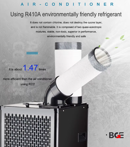 Refroidisseurs d'air Installation gratuite de hangars d'atelier de <span class=keywords><strong>climatisation</strong></span> mobiles industriels étanches à l'humidité spécialisés - Product Image 2