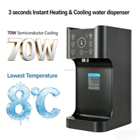 Distributeur d'eau chaude à chauffage instantané à écran tactile boire directement un ventilateur de refroidisseur d'eau refroidissant le distributeur d'eau à température réglable