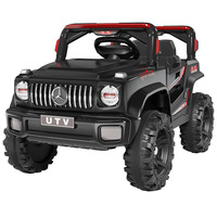 Scooter électrique tout-terrain pour enfants, 4 roues, télécommande, 2 places, corps en aluminium et plastique, guidon réglable, lumières