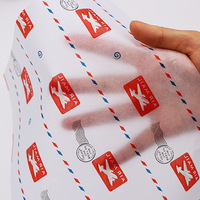 Sac cadeau en papier de soie écologique de luxe imprimé sur mesure 17 g/m² en pâte vierge, couleur personnalisée, emballage pour fleurs, logo personnalisé