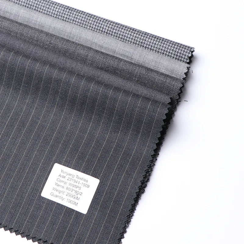 Merino Wool Suiting Fabric Blue Pinstripe Suit Fabric Charcoal Cashmere Silk Fabric