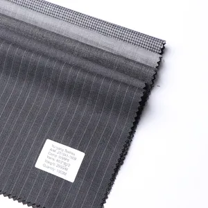 Merino Len Phù Hợp Với Vải Màu Xanh Pinstripe Phù Hợp Với Vải Than Cashmere Vải Lụa