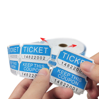 Billets de tombola personnalisables avec logo, rouleau de billets de loterie double, billets de tombola sur mesure pour événements, supermarchés, récompenses