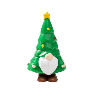 Christmas <b>Tree</b> Gnome Mini Figure Resin Ornament Holiday Decoration Christmas Theme - Product Image 1