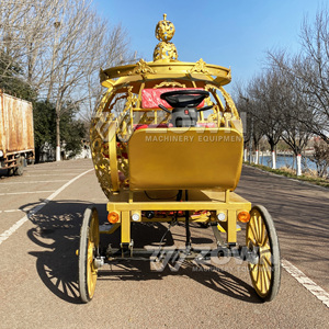 Customizable Hot Sale Electric Wedding Horseless Carriage Cinderella Pumpkin Wedding Horse Carriage <b>Buggy</b> On sale - Product Image 4