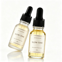 Flacon compte-gouttes en verre givré pour huiles essentielles et cosmétiques, 15ml, 20ml, 30ml, 50ml, 100ml, avec anneau doré, argenté ou noir
