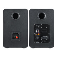 Ahşap süper bas USB SD MMC kart kablosuz bluetooth hoparlör Hi-Fi müzik merkezi kitaplık ses sistemi