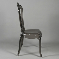 Chaises de salle à manger contemporaines en plastique transparent acrylique cristal pour la maison, le bureau, le bar, les banquets, les fêtes, les hôtels, les mariages, les événements en plein air