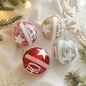 Handmade 8cm Christmas Hanging Ball <b>Foam</b> Christmas Tree Decoration Pendant Enhancing Atmosphere with Scene Arrangement Ornament - Product Image 2