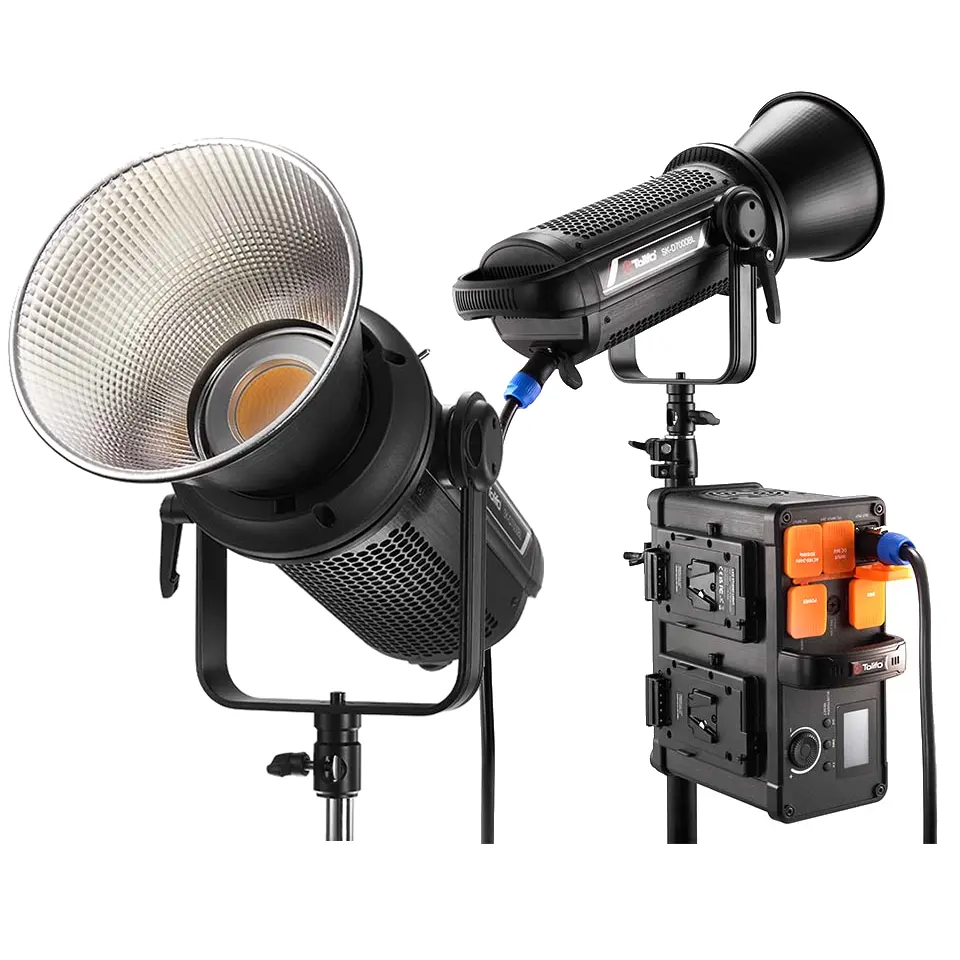 TOLIFO SK-D7000BL haute puissance 700W lumière vidéo LED professionnelle haute luminosité pour la prise de vue de films vidéo avec contrôle séparé