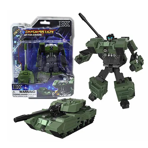 Танк автомобиль, робот-трансформер, рычаг, зеленый металлический танк, автомобиль, трансформер, игрушечный робот для мальчиков и девочек