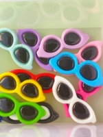 Cabochons en résine Kawaii de 42 mm, forme lunettes de soleil, à dos plat, breloques pour slime, accessoires pour loisirs créatifs DIY