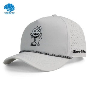 قبعة بيسبول رجالية من Veracap HN10 بخمسة ألواح، مقاومة للماء، مخصصة، بفتحات مقطوعة بالليزر، مناسبة للرياضات المائية والجولف، للبيع بالجملة - Product Image 1