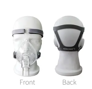 Mascarilla facial completa con respirador, máscara respirador con respirador, cojín de silicona, antivaho, BiPAP, APAP, Oronasal, marca RESCOMF
