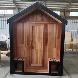 Riscaldamento <span class=keywords><strong>a</strong></span> <span class=keywords><strong>legna</strong></span> in cedro rosso canadese della nuova cabina all'aperto pura del produttore professionale. <span class=keywords><strong>Sauna</strong></span> all'ingrosso della fabbrica - Product Image 1