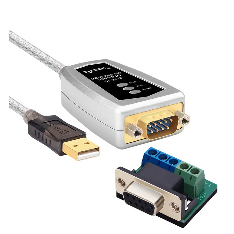 DTECH 1 porto 2.0 usb cabo serial usb para rs-232/422/485 db9 conversor 5M cabo