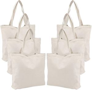 Sac à provisions en coton réutilisable écologique pour femmes poche Logo imprimé personnalisé prix usine sacs fourre-tout en toile lettre quantité minimale de commande bas - Product Image 3