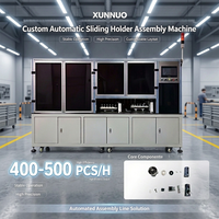 Solution d'assemblage entièrement automatisée XUNNUO 1000W multi-tension contrôlée par PLC pour supports coulissants de sanitaires