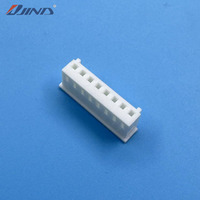 Conector hembra de plástico JINDA de 2.5mm 250-8Y de 8 pines para PCB, conector de cabezal tipo wafer de Nylon66 para cable a placa, montaje en placa de 2.5A