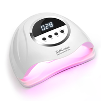 Lámpara de Uñas UV LED Profesional SUN X20 MAX de 320W de Alta Potencia, 72 LED UV, Secador de Luz UV para Hogar y Salón
