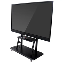 Écran tactile capacitif multi-touch 10 points de 55 pouces, anti-reflet, support mobile, écran LCD numérique interactif, tableau blanc intelligent, panneau plat DVI