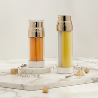 Nouvel Arrivage – Flacons Pompe Airless à Double Chambre en ABS et PP avec Sérigraphie pour Sérums et Crèmes Visage