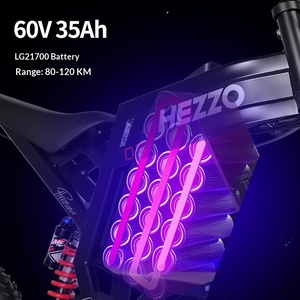 Motocicleta Todoterreno 2026, 60V 3000W, Alta Velocidad, 150km de Autonomía, Neumáticos Anchos, Bicicleta Eléctrica de Montaña para Adultos - Product Image 5