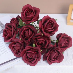 Bouquet de roses artificielles Ruilisi, 10 têtes, rose, pour mariage, décoration de la maison, accessoires de photographie - Product Image 3