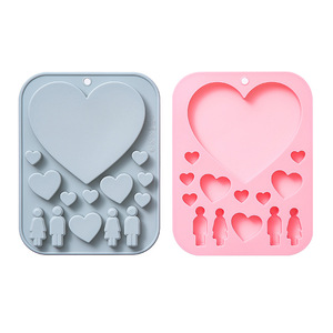 Moldes de Silicona con Diseño Temático de San Valentín, Reutilizables, de Grado Alimenticio, Lindos Moldes Magnéticos de Silicona para Chocolate, Dulces y Hielo - Product Image 5