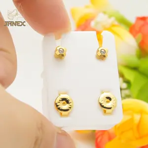 Assorted Cross Flower Star shape with Stone Surgical Earrings Piercing Ears stud Jewelry Manufacturer Wholesale