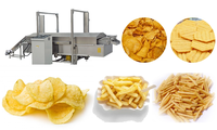 Machine à beignets pomme de terre frites nouilles machine à frites automatique machine à frire huile d'arachides alimentaires
