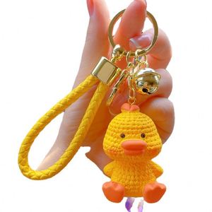 Wholesale Resin Bunny Keychain Rabbit Resin Chubby Keychain Knitting <b>Cute</b> Rabbit Keyring Schoolbag Little Rabbit Key Chain - Product Image 5