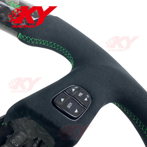 Accesorios para Automóviles Hummer H2 Sports, Volante de Cuero y Fibra de Carbono Forjado Personalizado para GMC ENVOY XL Denali - Product Image 2
