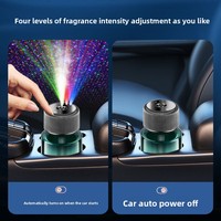 Diffuseur de parfum automobile haut de gamme avec éclairage d'ambiance ciel étoilé pour intérieur de voiture, pulvérisateur créatif