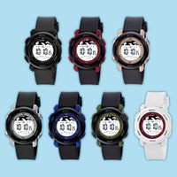Montre numérique de sport pour enfants Mingrui 3atm étanche, vert cool, tendance pour garçon