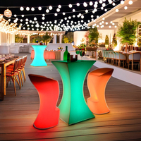 Meubles commerciaux, table de bar générale avec éclairage LED