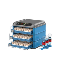 Incubateur en plastique entièrement automatique à haut rendement, capacité de 500 œufs (poulets, canards, dindes, oies)