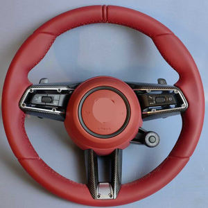 Porsche Panamera Cayenne <span class=keywords><strong>Macan</strong></span> 718 Cayman Taycan 918 911 Boxster Carrera 981 958 957 Volante de coche en cuero - Product Image 3