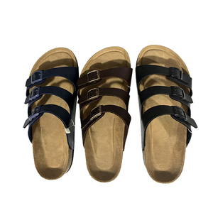White Double Buckle Slides Slippers Open Toe Flat <b>Sandals</b> PVC Casual Beach Outdoor Unisex - Product Image 4