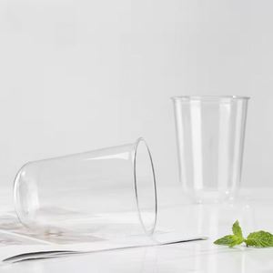 Vaso Desechable Ecológico de PET para Smoothies de 14oz, 89mm, Transparente Esmerilado, con Tapa en Forma de U, para Bebidas Frías, Café, Leche, Boba - Product Image 3