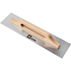Ausonia Float trát vữa trát với 48x12 cm lưỡi thép không gỉ hai tay tay cầm bằng gỗ sản xuất tại Ý - Product Image 1